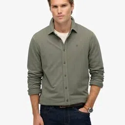 superdry Men Vintage Destroy Pique Regular Fit Shirt-picture-18