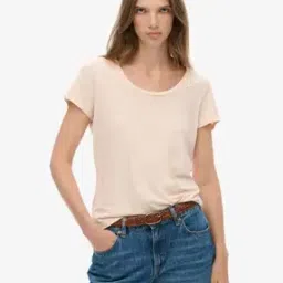 superdry Women Studios Regular Fit Scoop-Neck T-Shirt-picture-51