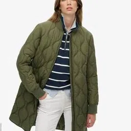 superdry Women Quilted Regular Fit Long Liner Jacket-picture-47