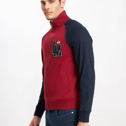 la martina Zip-Front Sweatshirt with Logo Applique image 2