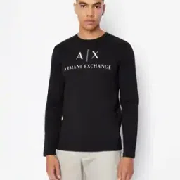 armani exchange Classic Logo Print Crew-Neck T-shirt-picture-28