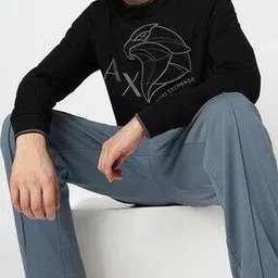 armani exchange Men Eagle Crew-Neck Regular Fit Sweatshirt-picture-49