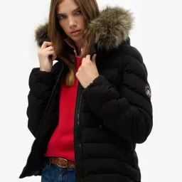 superdry Fuji Faux Fur Hood Padded Jacket image 2