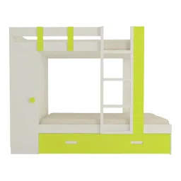 adona Evita Trundle Engineered Wood Box Storage Bunk Bed Lime Yellow image 4
