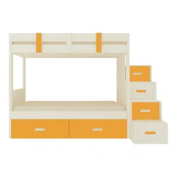 adona Suvina Engineered Wood Drawer Storage Bunk Bed Mango Yellow image 2