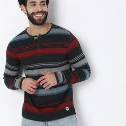 gas Striped Henley T-Shirt-picture-13