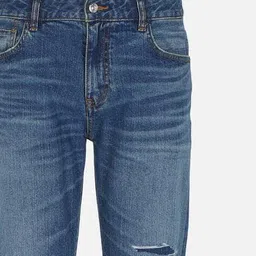 armani exchange Men Lightly Washed Distressed J13 Slim Fit Jeans image 2