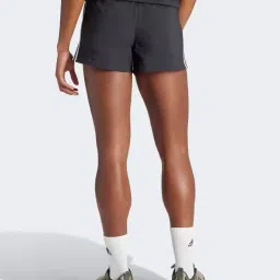 adidas Women Pacer Woven High-Rise Knit Shorts image 2