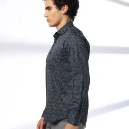 john players Men Printed Slim Fit Shirt image 2