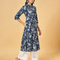 rangmanch by pantaloons Women Floral Print Straight Kurta image 2