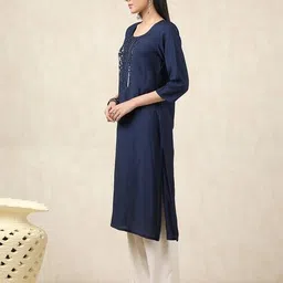 soch Women Gadwal Straight  Kurta With Sequins image 2