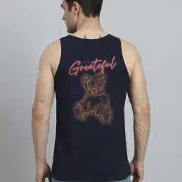 prerit Men Graphic Print Sleeveless Vest image 2
