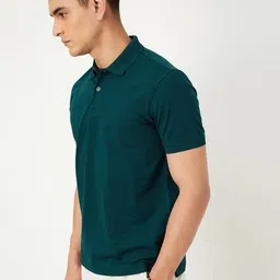 max Men Regular Fit Polo T-shirt image 2