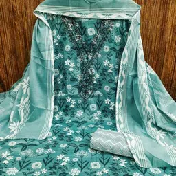 revangi Women Embroidered 3-Piece Unstitched Dress Material image 2