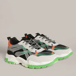 buda jeans co Men Paneled Lace-Up Sports Shoes image 2