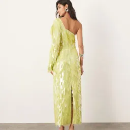 asos design Women Embellished One-Shoulder Bodycon Dress image 2