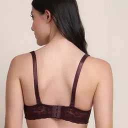 prettycat Lace Lightly-Padded T-Shirt Bra with Adjustable Straps image 2