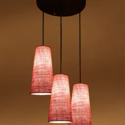 devansh Jute Cluster Hanging Iron with Adjustable Lamp image 2