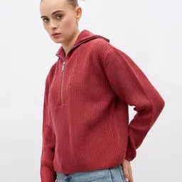 styli Women Self-design Pullover image 2