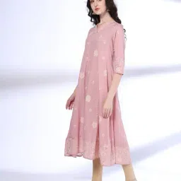 avaasa mix n' match Women Printed Fit & Flare Dress image 2