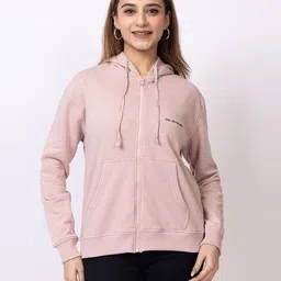 club york Women Graphic Print Oversized Fit Hoodie image 2