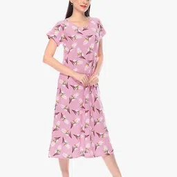 shyla Tropical Print Round-Neck Nightdress image 2