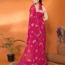leeli peeri designer Women Printed Saree with Contrast Border image 2