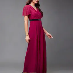 life with pockets Women V-Neck Long Jumpsuit image 2