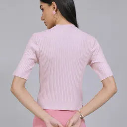 Shein Short Sleeve Ribbed Slim Fit Top image 2