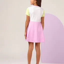 u.s. polo assn. Girls Colour-block Fit and Flare Dress image 2