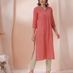 kami kubi Women Printed Straight Kurta image 2