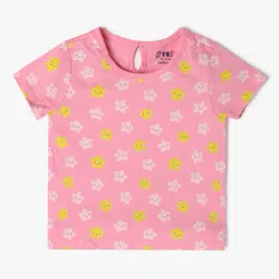 infants frendz trends select Girls Printed T-Shirt with Dungaree image 2