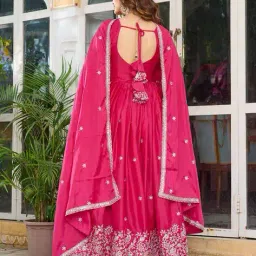 tanuka Women Embroidered Anarkali Kurta Set with Dupatta   image 2