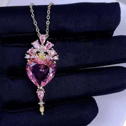 designs & you Women Silver-Plated Stone-Studded Pendant with Necklace image 2