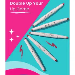 swiss beauty Craze Duo Lip Color - Peach Me Pink image 2