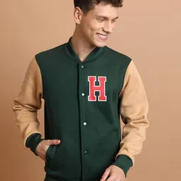 ketch Men Graphic Print Regular Fit Bomber Jacket image 2