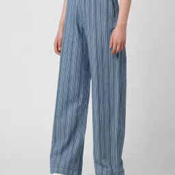 van heusen Women Striped Regular Fit Pants image 2