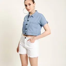 bene kleed Women Denim Shirt image 2
