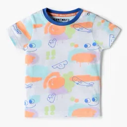 inf frendz Boys Regular Fit Dungaree & Printed T-Shirt Set image 2