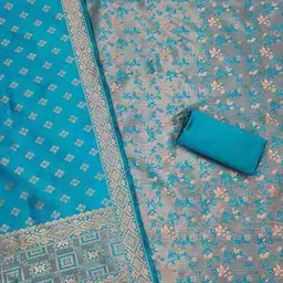 svaraa Women Embellished & Embroidery Unstitched Dress Material image 2