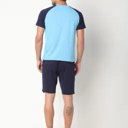 netplay Colourblock T-shirt with Lounge Shorts image 2