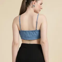 Shein Spaghetti Strap Micro Crop Fitted Cami Top image 2