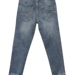 cantabil Washed Joggers with Drawstring Waist image 2