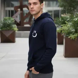 Shein Full Sleeves Graphic Placement Print Hoodie image 2