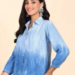 indie picks Women Regular Fit Tie & Dye Shirt image 2