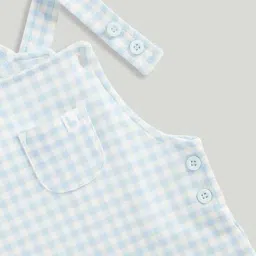 mothercare Boys Checked Dungaree with Bodysuit Set image 2