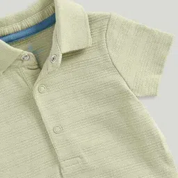 mothercare Boys Embroidered Dungaree with Polo Bodysuit Set image 2