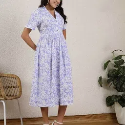 zelena Women Midi Floral Dress image 2