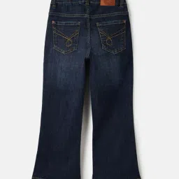 blue giraffe Boys Bootcut Jeans with Insert Pockets image 2