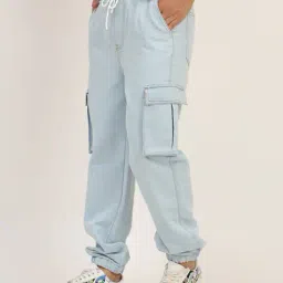 Shein Ankle Length Cargo Style Jogger Jeans with Pockets image 2